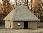 Replica Village House by Chucalissa Museum