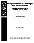 Intergovernmental Challenges and Achievements, Biennial Report of TACIR FY 1999 and FY 2000
