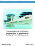 Contract Addendum Could Resolve Potential Issues for School Districts Seeking TennCare Reimbursements