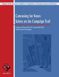 Canvassing for Votes, Safety on the Campaign Trail, A Study of House Bill 779, Senate Bill 2035, 107th General Assembly by Tennessee. Advisory Commission on Intergovernmental Relations.
