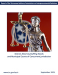 District Attorney Staffing Needs and Municipal Courts of Concurrent Jurisdiction