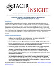 TACIR Insight, Assessing Juvenile Detention Capacity in Tennessee (Public Chapter 418, Acts of 2025), February 2026 by Tennessee. Advisory Commission on Intergovernmental Relations.