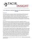 TACIR Insight, The Condition of and Best Practices for Tennessee Wastewater Systems, September 2024 by Tennessee. Advisory Commission on Intergovernmental Relations.