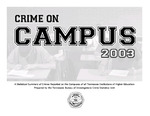 Crime on Campus 2003 by Tennessee. Bureau of Investigation.