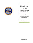 Homicide Study 2005-2007 by Tennessee. Bureau of Investigation.