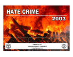 Tennessee Hate Crime 2003 by Tennessee. Bureau of Investigation.