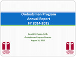 Ombudsman Program Annual Report FY 2014-2015 by Tennessee. Commission on Children and Youth.