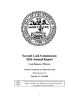 Second Look Commission 2016 Annual Report by Tennessee. Commission on Children and Youth.
