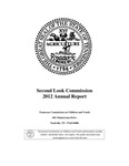 Second Look Commission 2012 Annual Report
