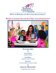 Review of Literacy Success Act, First Year Implementation by Tennessee. Comptroller of the Treasury.