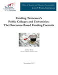 Funding Tennessee's Public Colleges and Universities, The Outcomes-Based Funding Formula