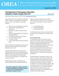 The Alignment of Tennessee's Education Initiatives, Public Chapter 529, 2011