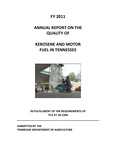 FY 2011 Annual Report on the Quality of Kerosene and Motor Fuel in Tennessee
