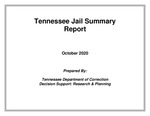 Tennessee Jail Summary Report, October 2020 by Tennessee. Department of Correction.
