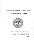 No. 3, Archaeological Survey of State-Owned Lands Conducted by Tennessee Division of Archaeology 1982-1984 by John D. Froeschauer and Tennessee. Department of Environment & Conservation.