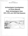 No. 1, Archaeological Investigations at Pinson Mounds State Archaelogical Area, 1974, 1975, and 1978 Field Seasons by Robert C. Mainfort Jr. and Tennessee. Department of Environment & Conservation.