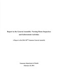 2016 Report to the General Assembly: Nursing Home Inspection and Enforcement Activities