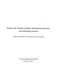 2012 Report to the General Assembly: Nursing Home Inspection and Enforcement Activities