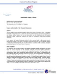 Chairs of Excellence Program Financial Statement 2022 by Tennessee. Department of the Treasury.