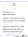 Chairs of Excellence Program Financial Statement 2023 by Tennessee. Department of the Treasury.
