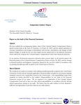 Criminal Injuries Compensation Fund Financial Report 2023 by Tennessee. Department of the Treasury.
