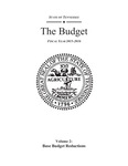 State of Tennessee, The Budget, Fiscal Year 2015-2016, Volume 2, Base Budget Reductions