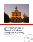Governor's Office of Diversity Business Enterprise (Go-DBE) 2021 Annual Report by Tennessee. Department of General Services.