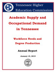 Academic Supply and Occupational Demand in Tennessee Annual Report 2015