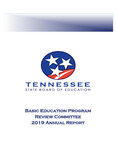 Basic Education Program Review Committee 2019 Annual Report by Tennessee. State Board of Education.