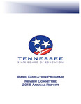 Basic Education Program Review Committee 2018 Annual Report