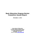 Basic Education Program Review Committee Annual Report 2012