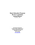 Basic Education Program Review Committee Annual Report 2011