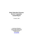 Basic Education Program Review Committee Annual Report 2010
