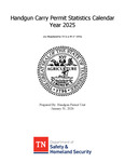 Handgun Carry Permit Statistics Calendar Year 2025