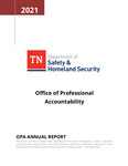 Office of Professional Accountability Annual Report 2021 by Tennessee. Department of Safety & Homeland Security.