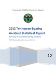 2012 Tennessee Boating Accident Statitstical Report, Summary of Reportable Boating Accidents by Tennessee. Wildlife Resources Agency.