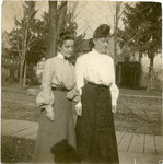 Annette E. Church and schoolmate at Oberlin College