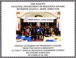 Dr. Benjamin Hooks at the NAACP's National Department of Religious Affairs
