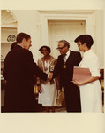Dr. Benjamin Hooks and Ronald Reagan at the White House