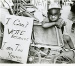 Young Child at Voter Registration Rally