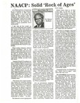 Newspaper Article, Horace Sheffield, "NAACP: Solid Rock of Ages"