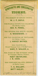 Democratic and Conservative Ticket, Shelby County, Tennessee, 1872