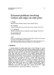 Extremal Problems Involving Vertices and Edges on Odd Cycles