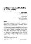Endpoint Extendable Paths in Tournaments