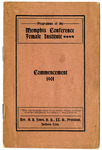 Memphis Conference Female Institute commencement program, 1901