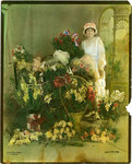 Woman with flowers, 1918