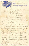 Letter: Adolph McCracken to Etta Shrader, 1899
