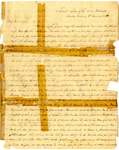 Letter: Robert J. Chester, Texas, to Elizabeth Chester, Tennessee, 1836