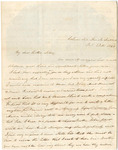 Letter: Mary Jane Chester, Columbia, to John Chester, Jackson, 1840