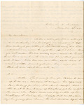 Letter: Mary Jane Chester, Columbia, to Elizabeth Chester, Jackson, 1840